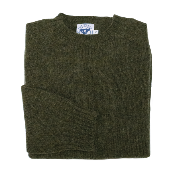 Evergreen Scottish Shetland Wool Sweater