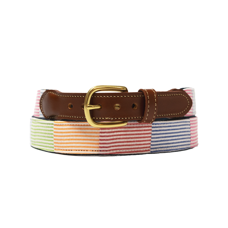 Seersucker Patchwork Belt