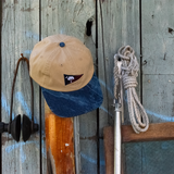 Khaki / Washed Navy Palmetto & Crescent Burgee Hat