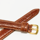 Tan Genuine Lizard Watchband