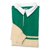 Light Green / Ecru Summer Knit Rugby Shirt - Regular Fit