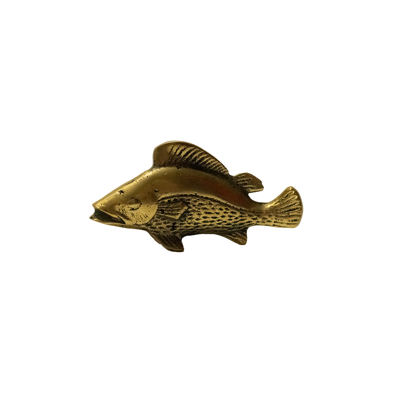 M&K Vintage - Brass Fish Paperweight (1970s)