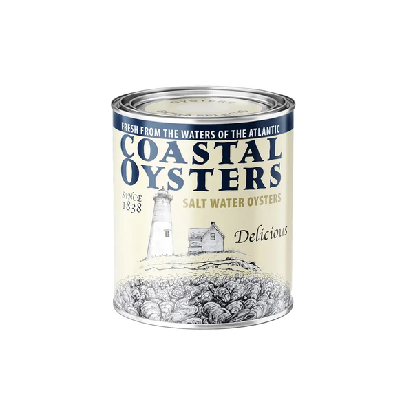 Oyster Tin Candle - Grapefruit, Violet, and Sandalwood / Coastal Oysters