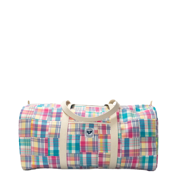 Pink Patch Madras Weekender Bag