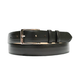 1-1/8" Black French Calf Classic Leather Belt