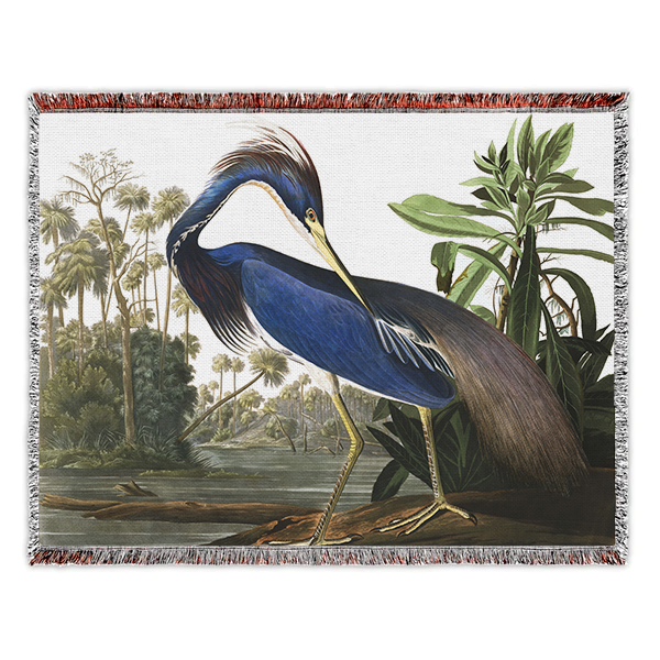 Louisiana Heron (1834) Woven Blanket