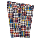 Blue Patch Madras Shorts - Classic Fit