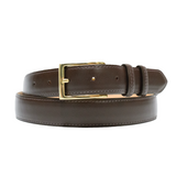 1-1/8" Brown French Calf Classic Leather Belt