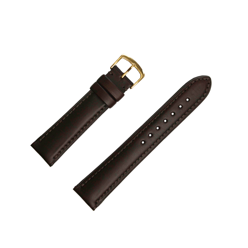 Brown Genuine Italian Calfskin Watchband