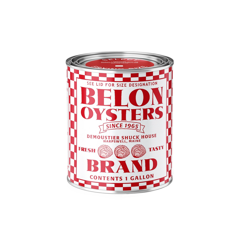 Oyster Tin Candle - Sea Salt, Orange Blossom, and Rose / Belon Oysters