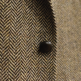 Morris & King Brown / Ivory Shetland Wool Herringbone Sport Coat