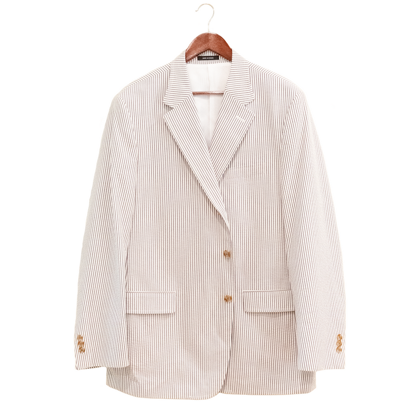 Morris & King Grey / White Seersucker Sport Coat