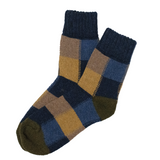 Navy Patchwork Socks