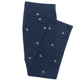 Palmetto & Crescent Motif Twill Pants - Regular Fit