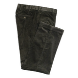 Charcoal Italian Corduroy Trousers - Classic Fit