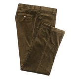 Olive Italian Corduroy Trousers - Classic Fit