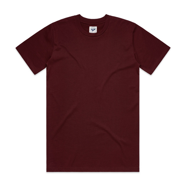 Burgundy Combed Cotton T-Shirt