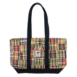 Vintage Patch Madras Canvas Tote Bag (Limited Edition)