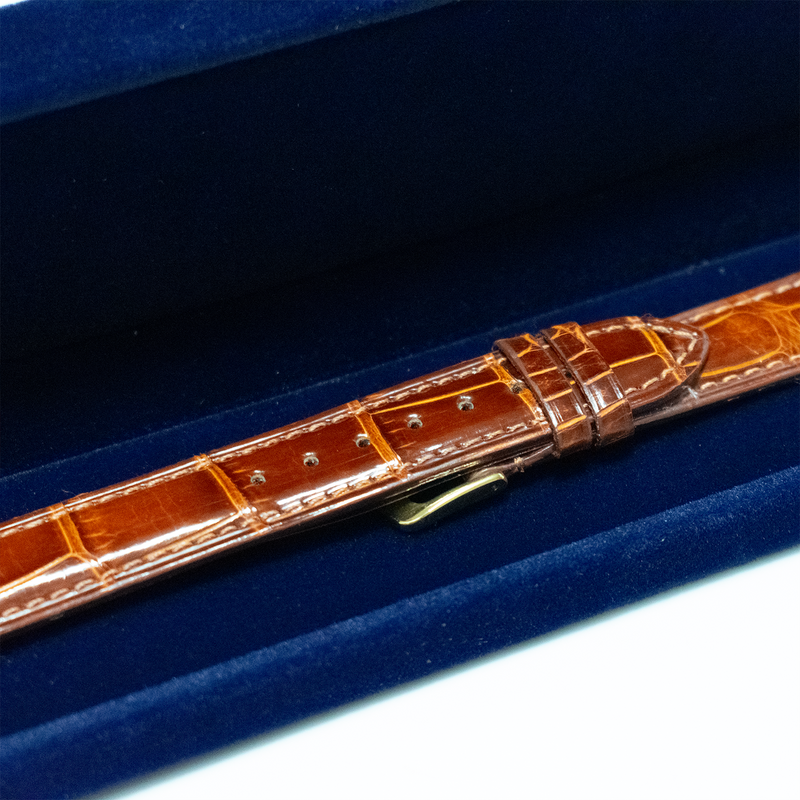 Tan Genuine Alligator Watchband