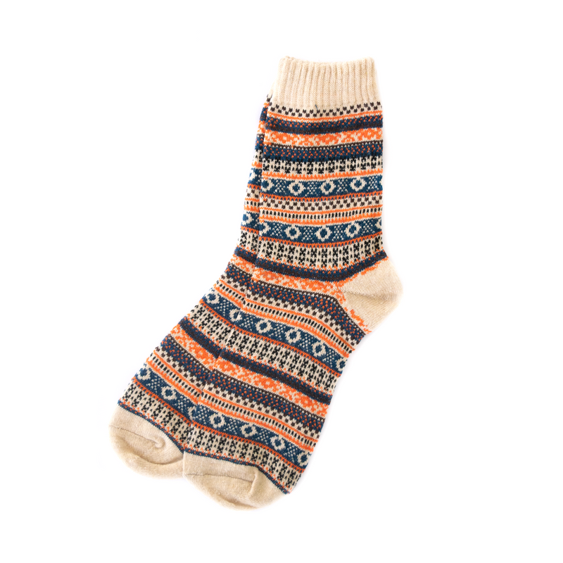 Oatmeal Cottage Isle Socks